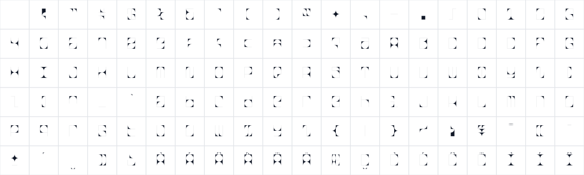 The first characters in 01.typeKINI