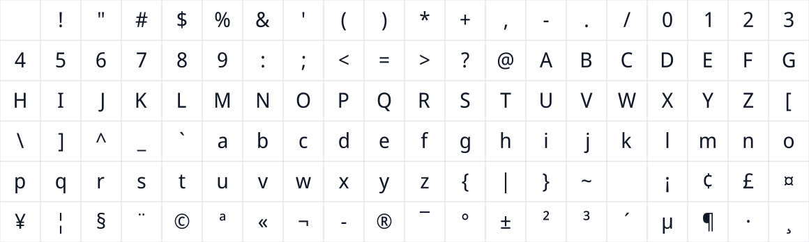 The first characters in aasaam Noto Sans Display