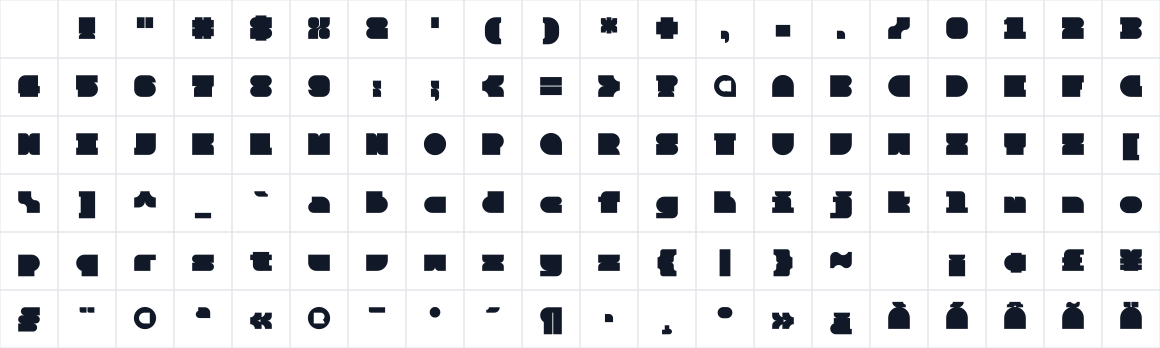The first characters in Alien Block