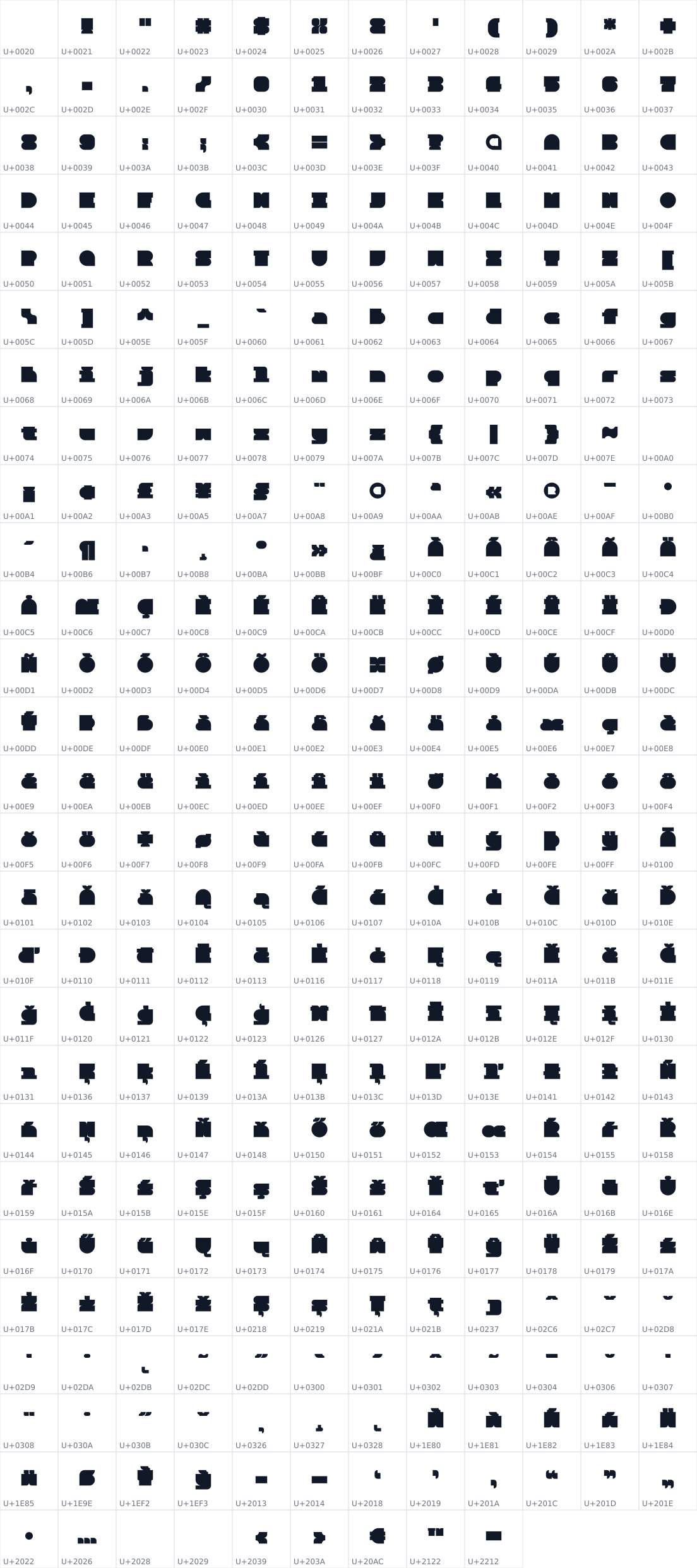 All 321 characters in Alien Block