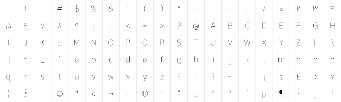 The first characters in AradFDVF