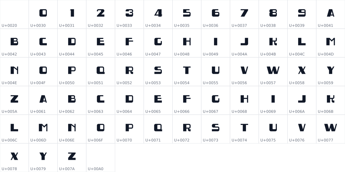 All 64 characters in Art Disco