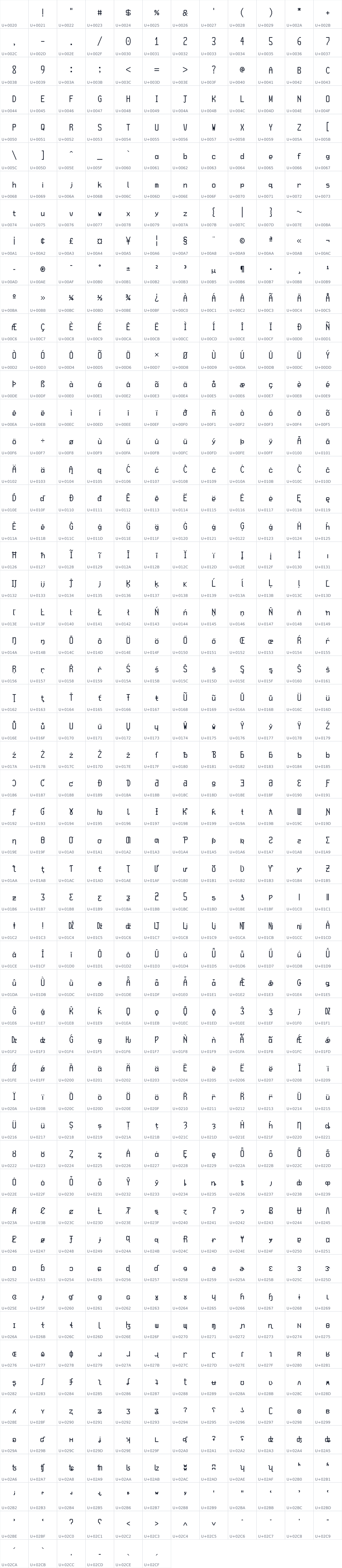 All 654 characters in AtlasDarken