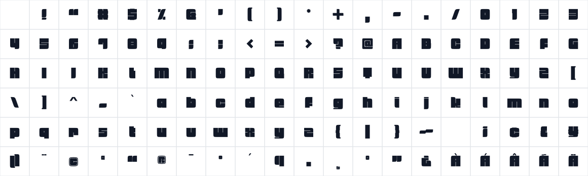 The first characters in Badeen Display
