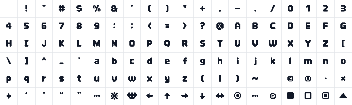 The first characters in Bit Bit