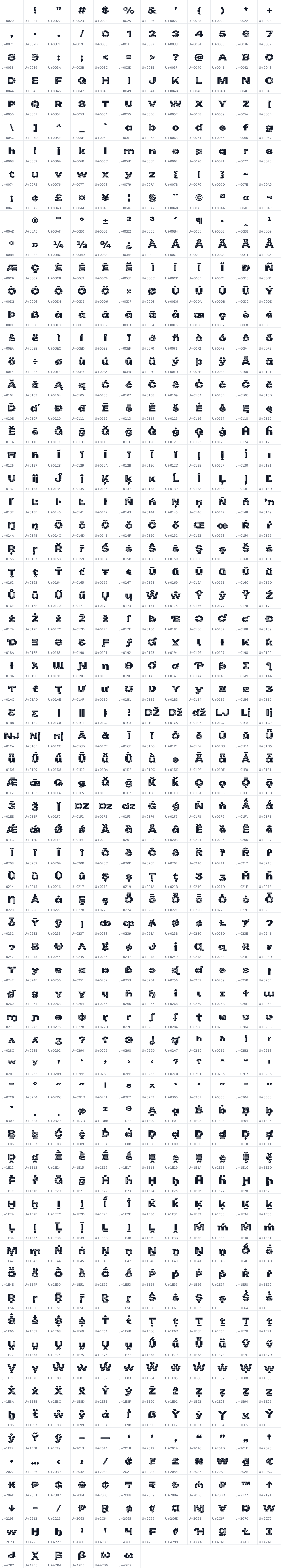 All 798 characters in Bound Twin