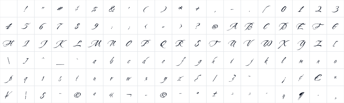The first characters in Cherish