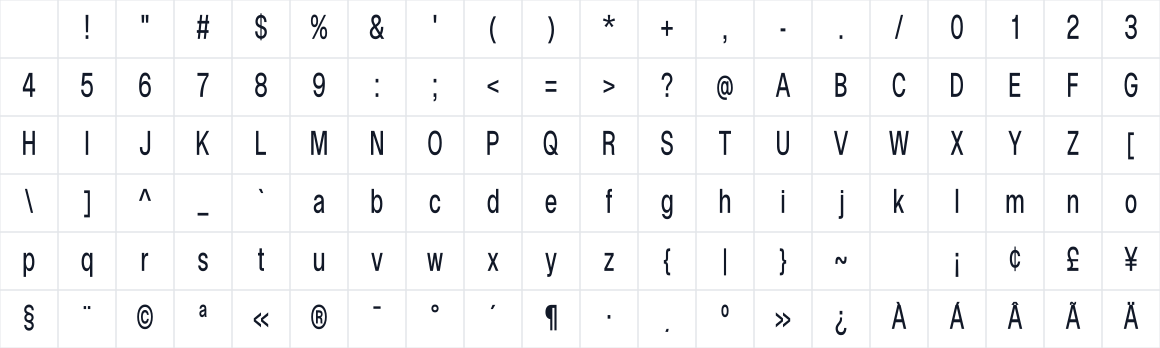 The first characters in Cossette Titre