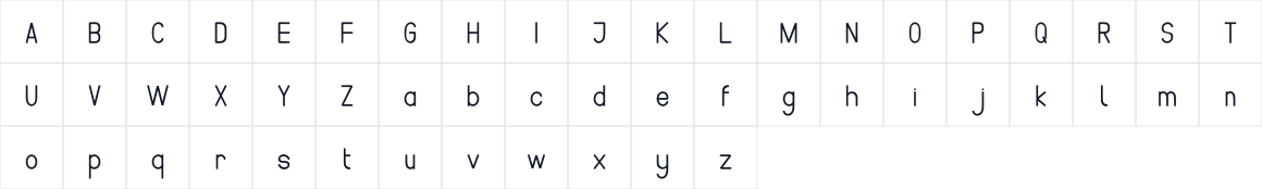 The first characters in Dactyl