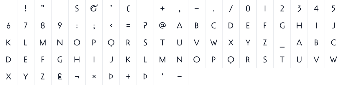 The first characters in Decovar Alpha