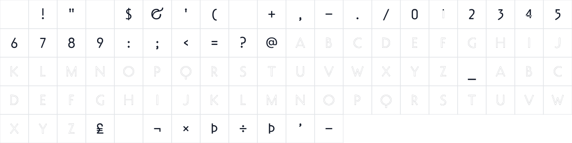 The first characters in Decovar