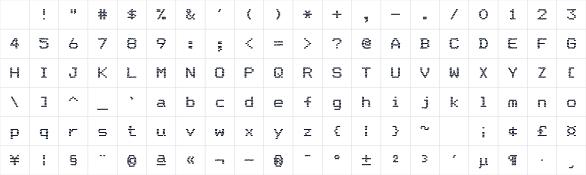 The first characters in DotMatrix Duo