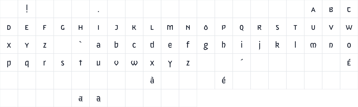 The first characters in Duvel Sans