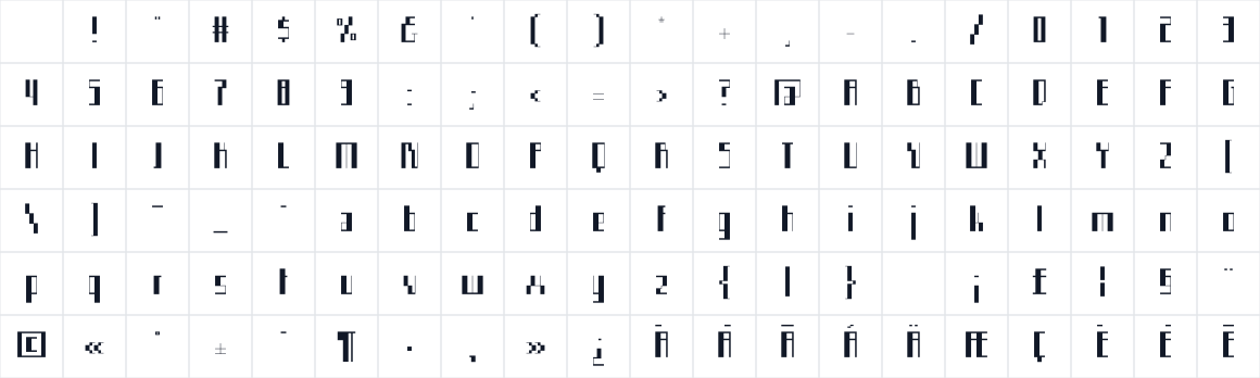 The first characters in Facade