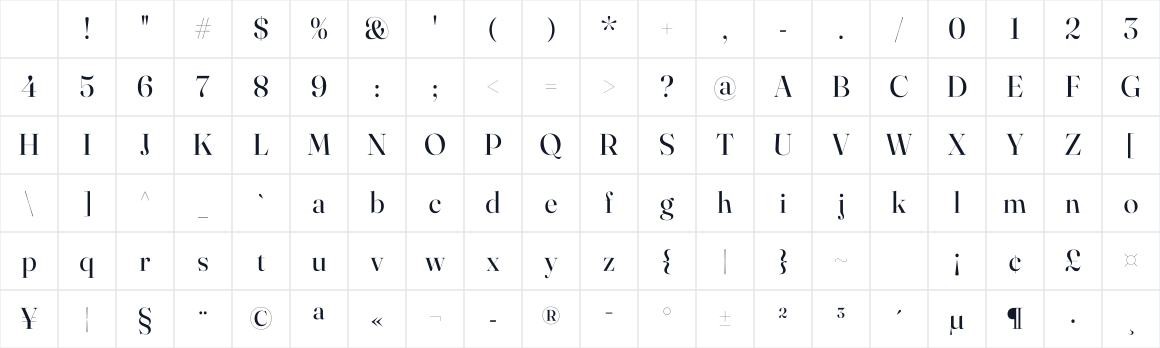 The first characters in Fraunces 144pt