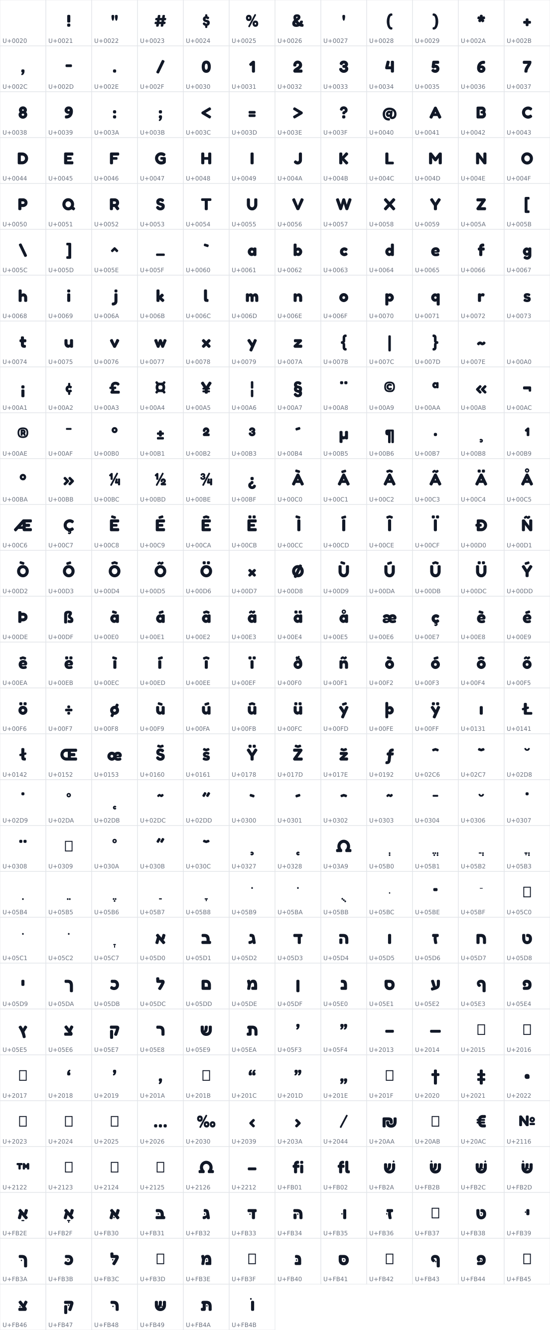 All 342 characters in Freddy Spark