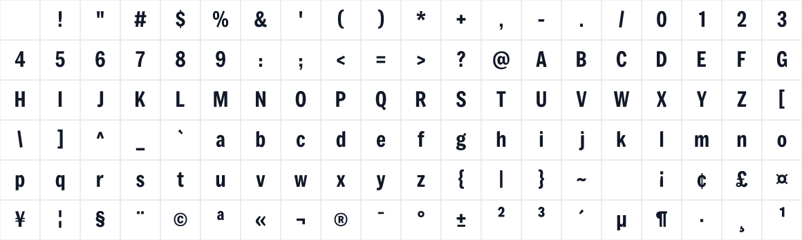 The first characters in Freeman