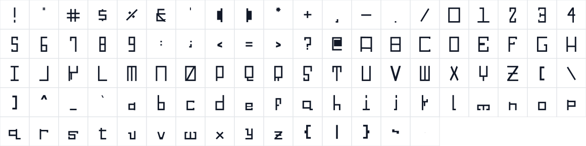 The first characters in gech