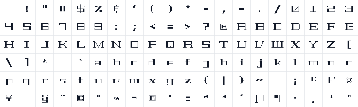 The first characters in Geostar Fill
