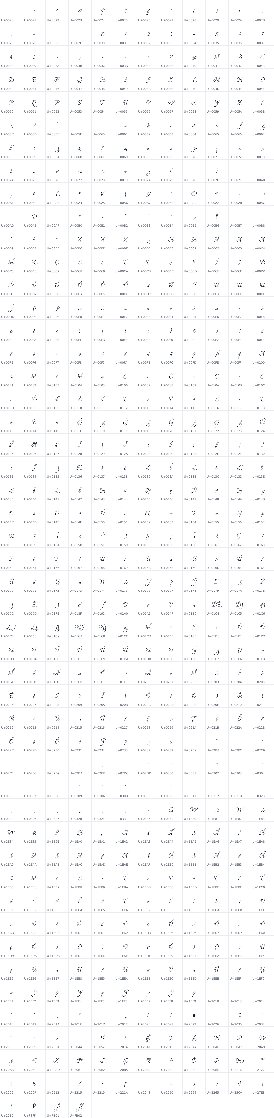 All 580 characters in Grey Qo
