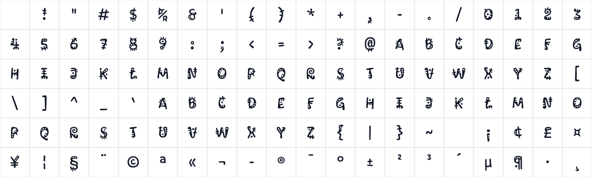 The first characters in Kablammo