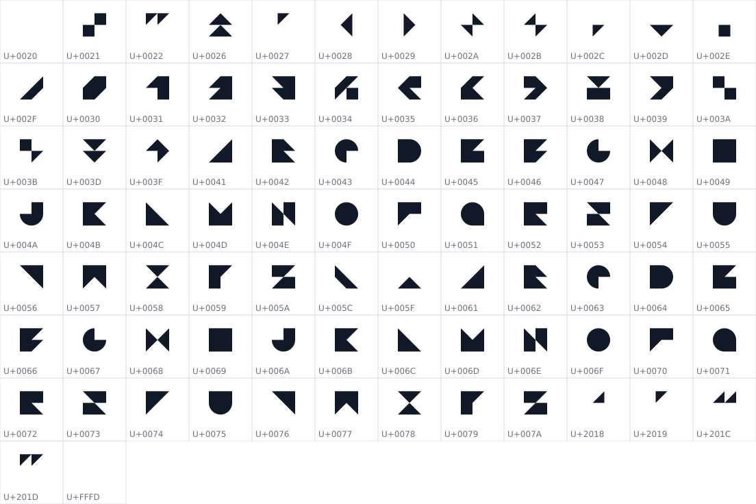 All 86 characters in KTRZ-Alternates