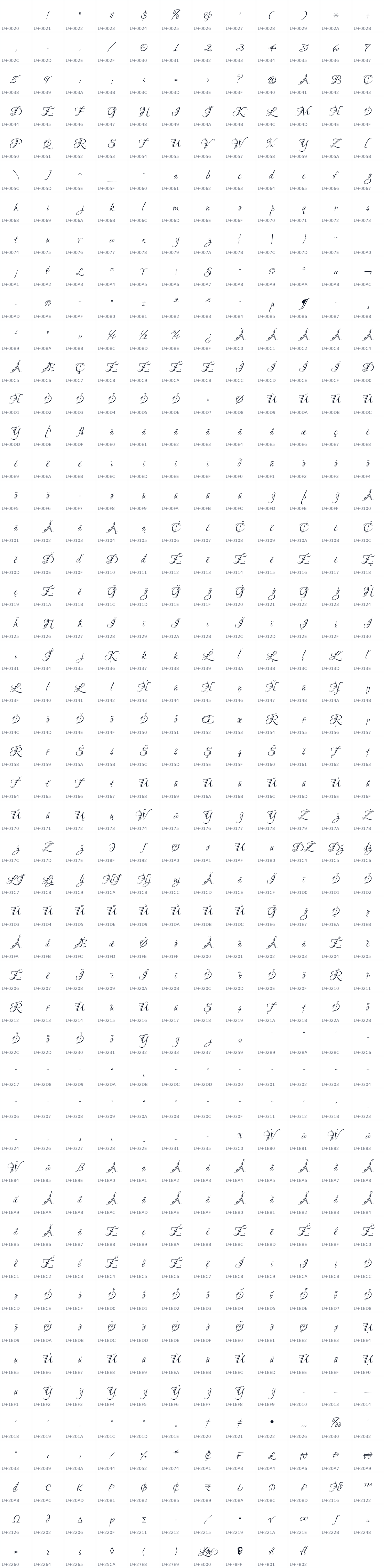 All 586 characters in Love Light