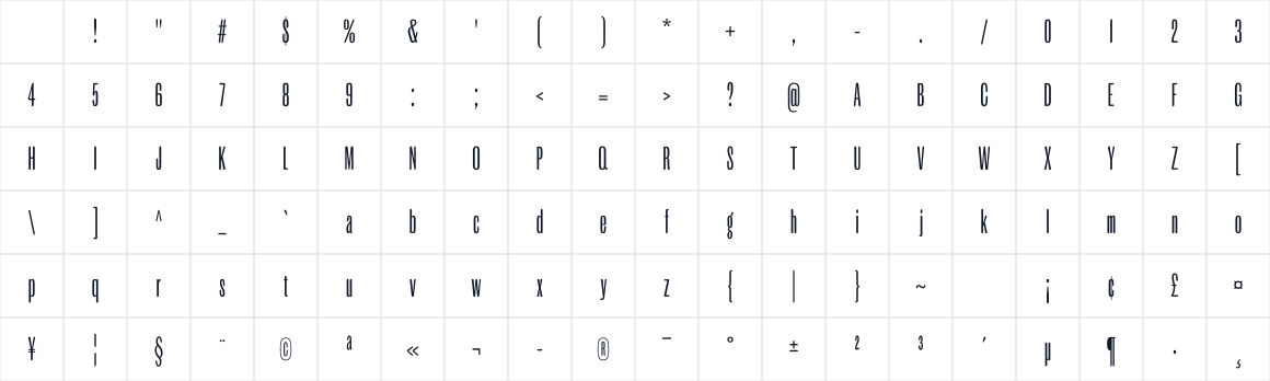 The first characters in MFEK Sans Rounded
