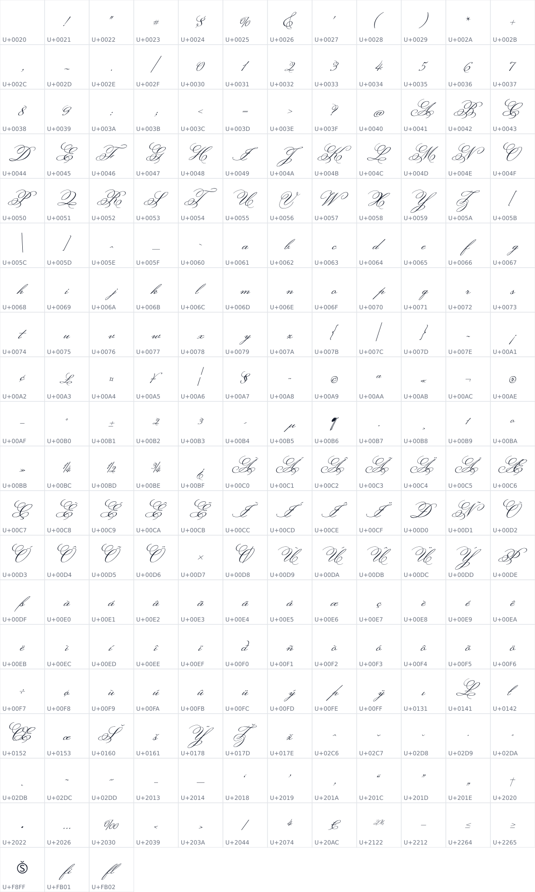 All 231 characters in Monsieur La Doulaise