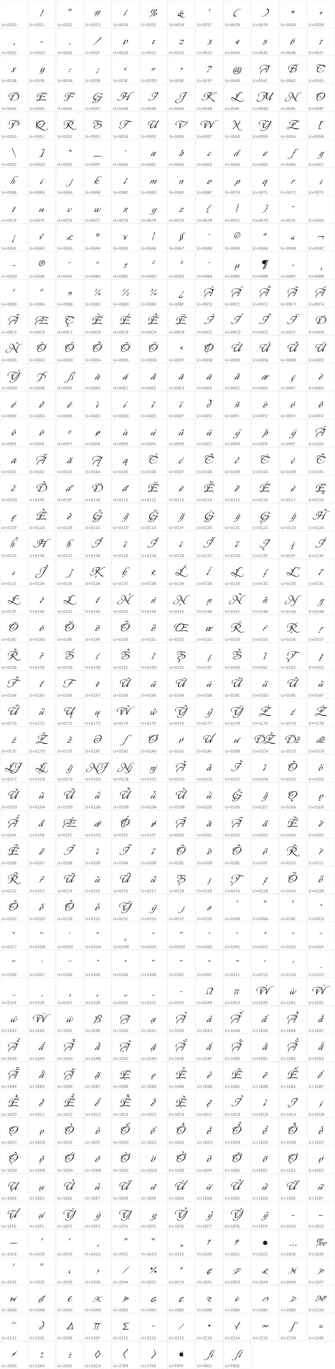 All 585 characters in My Soul