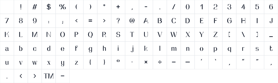 The first characters in New Venus Basic
