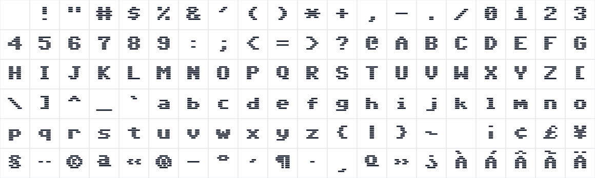 The first characters in Ogonek 64 CRT