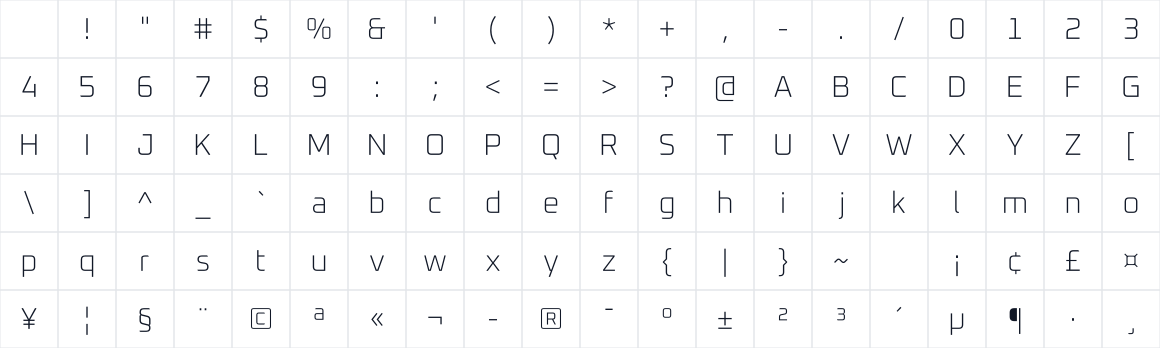 The first characters in Oxanium