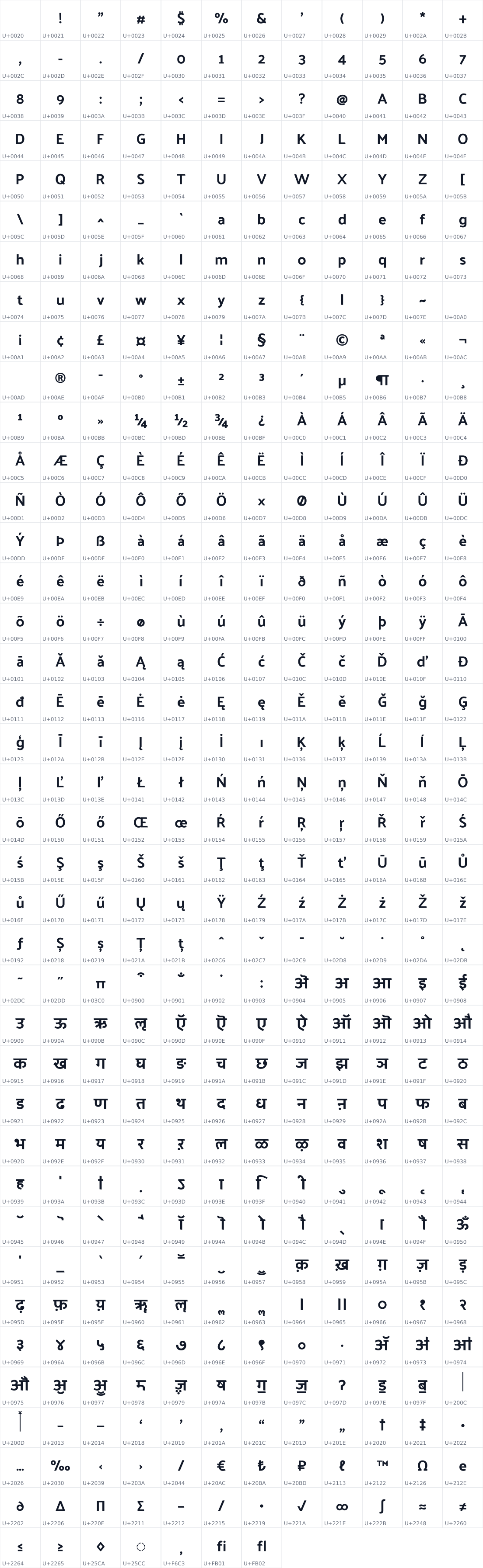All 463 characters in Palanquin Dark