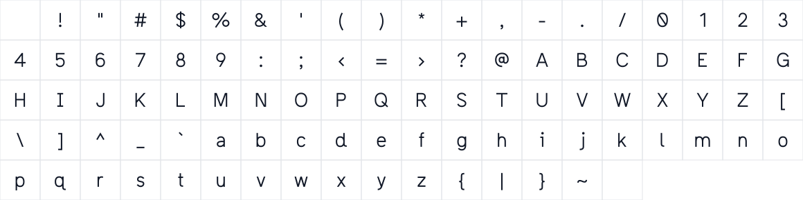 The first characters in pauschal