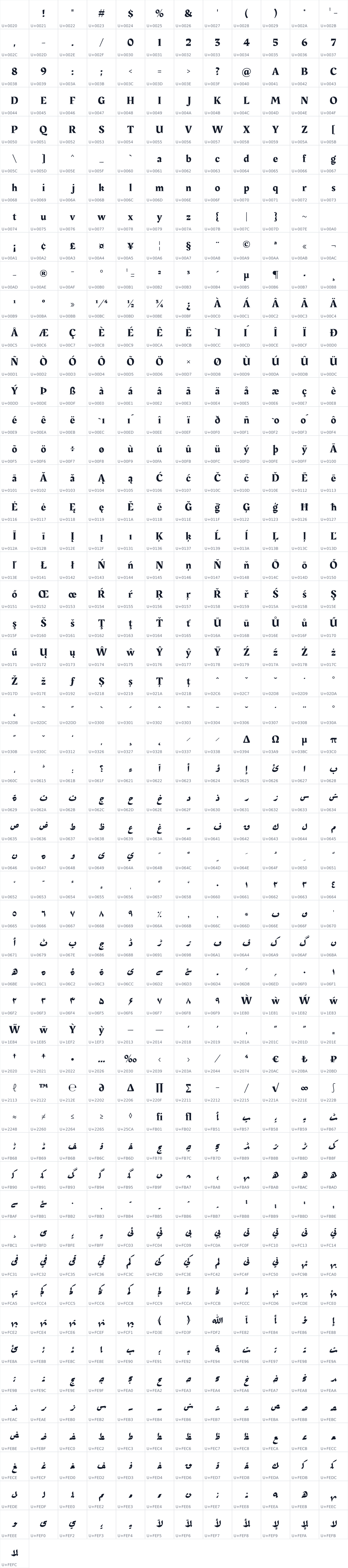 All 637 characters in Rakkas
