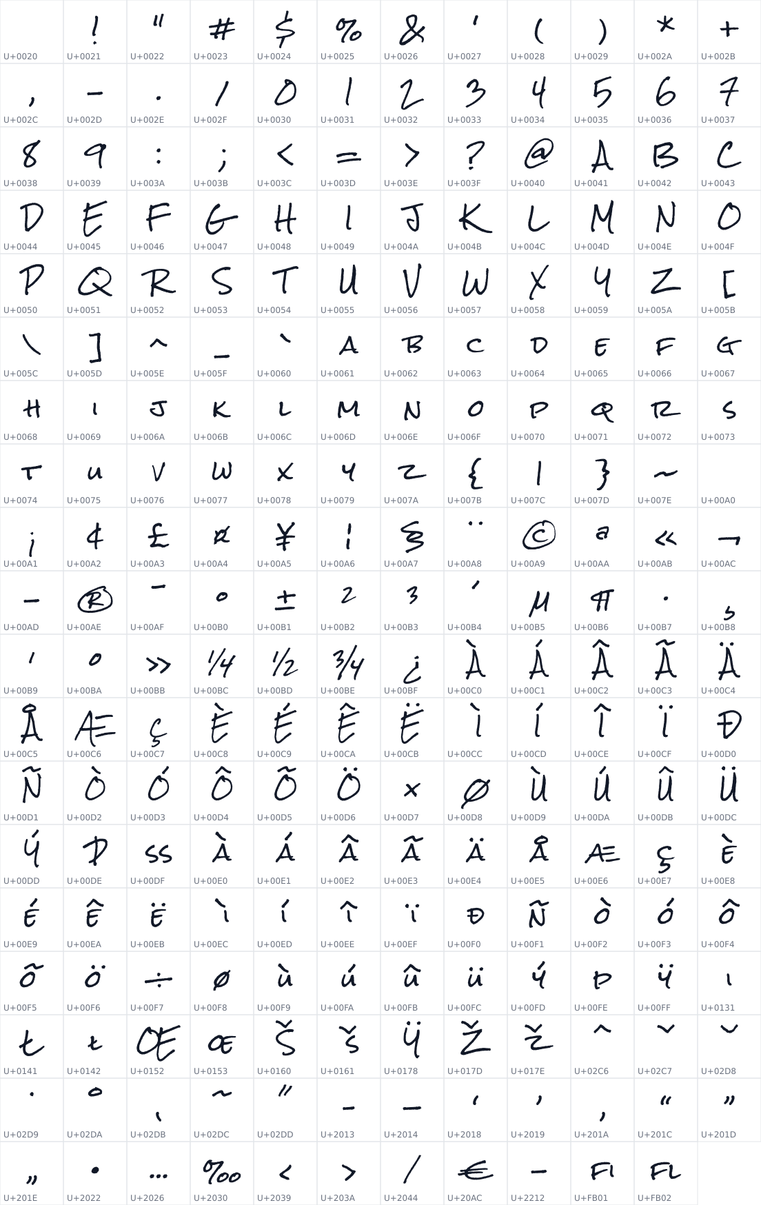 All 227 characters in Rock Salt