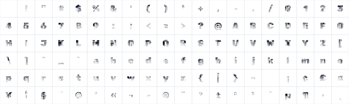The first characters in Rubik 80s Fade
