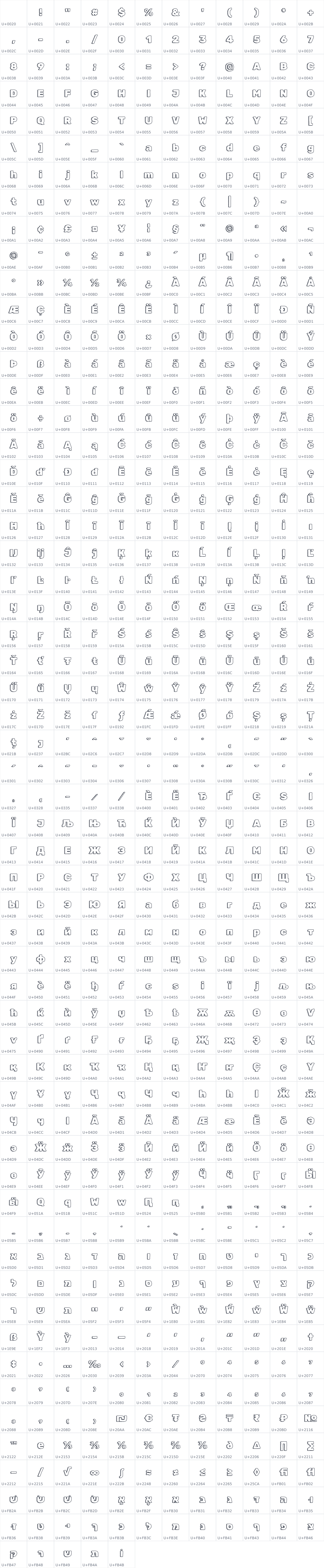 All 689 characters in Rubik Doodle Shadow