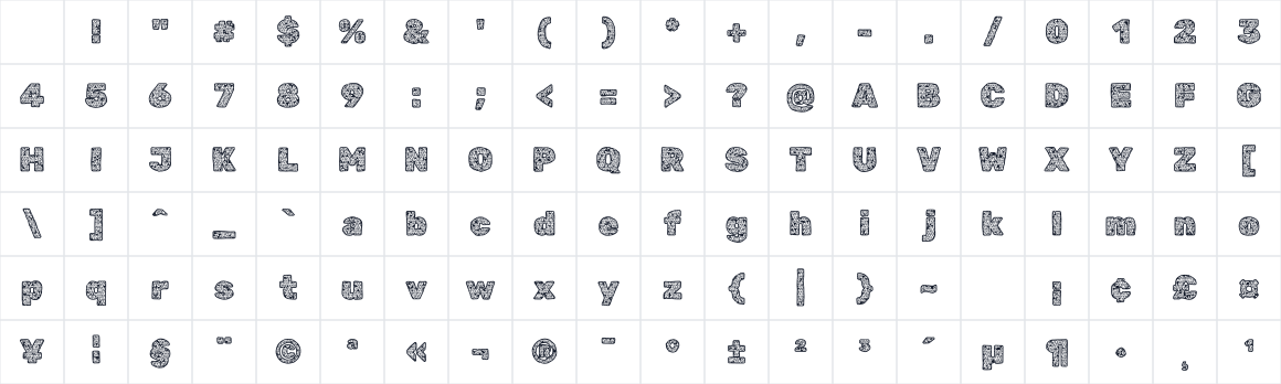 The first characters in Rubik Doodle Triangles