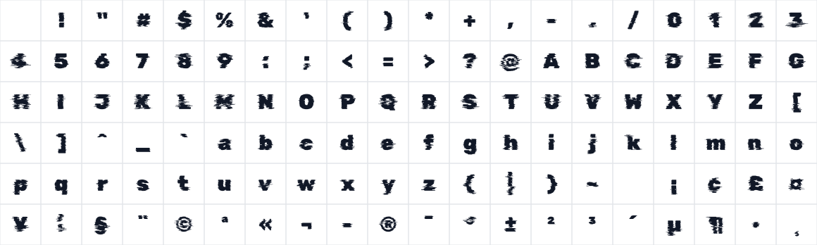 The first characters in Rubik Glitch