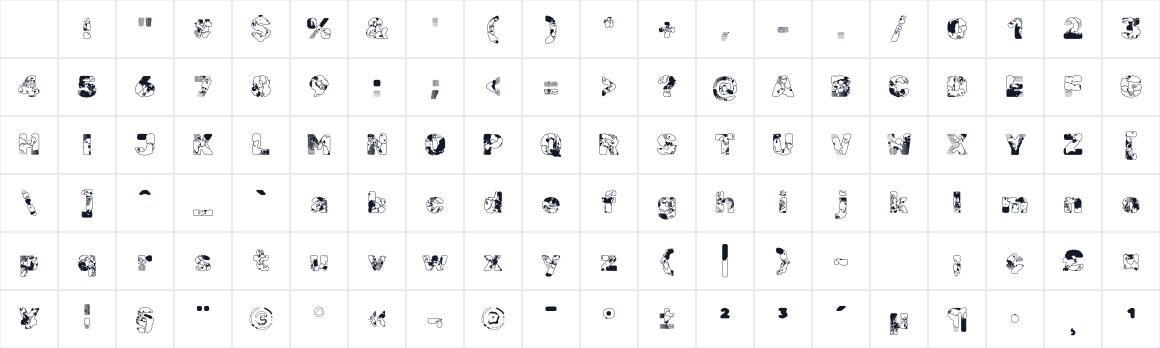 The first characters in Rubik Glitch Pop