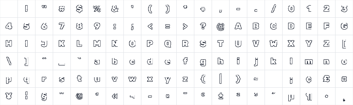 The first characters in Rubik Iso