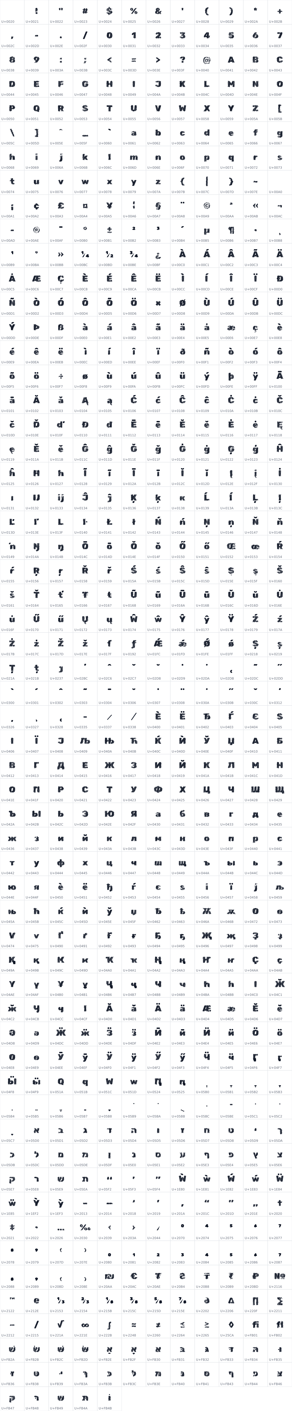 All 689 characters in Rubik Marker Hatch