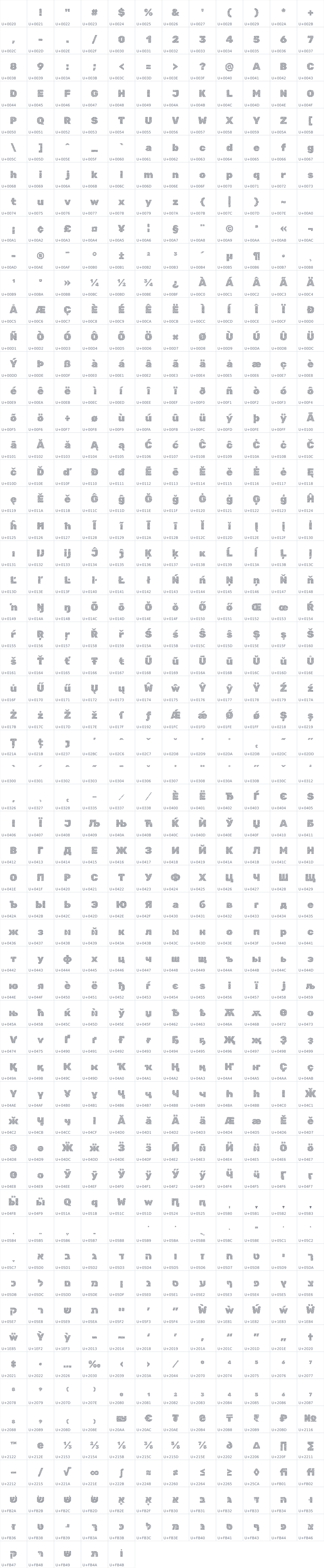 All 689 characters in Rubik Maze