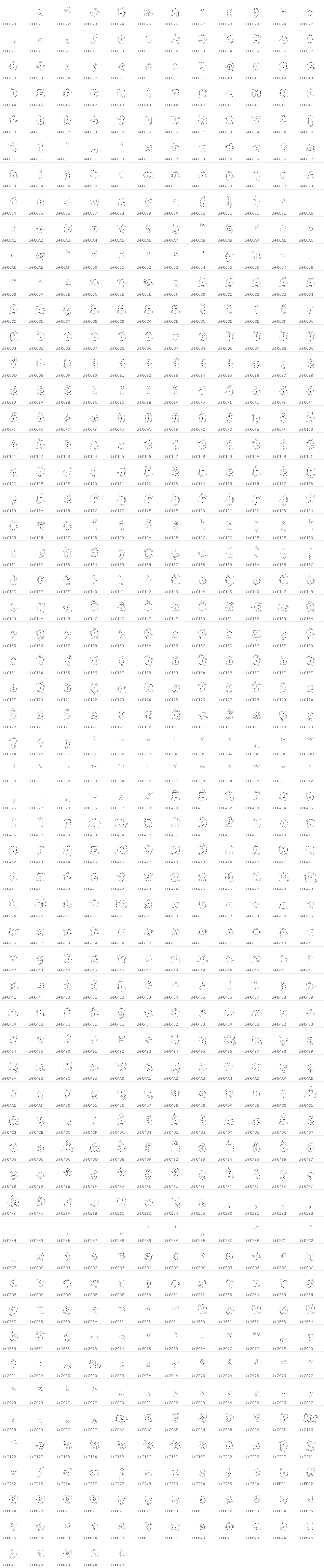 All 689 characters in Rubik Puddles