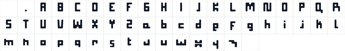 The first characters in Seaweed Sans