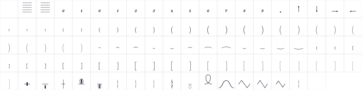 The first characters in Sebastian-Lines