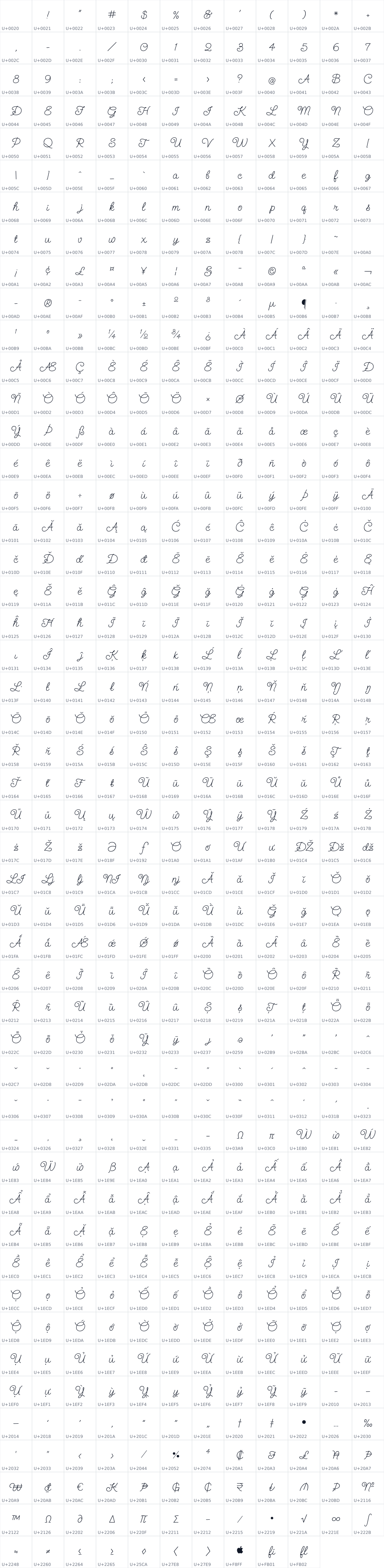 All 586 characters in Send Flowers