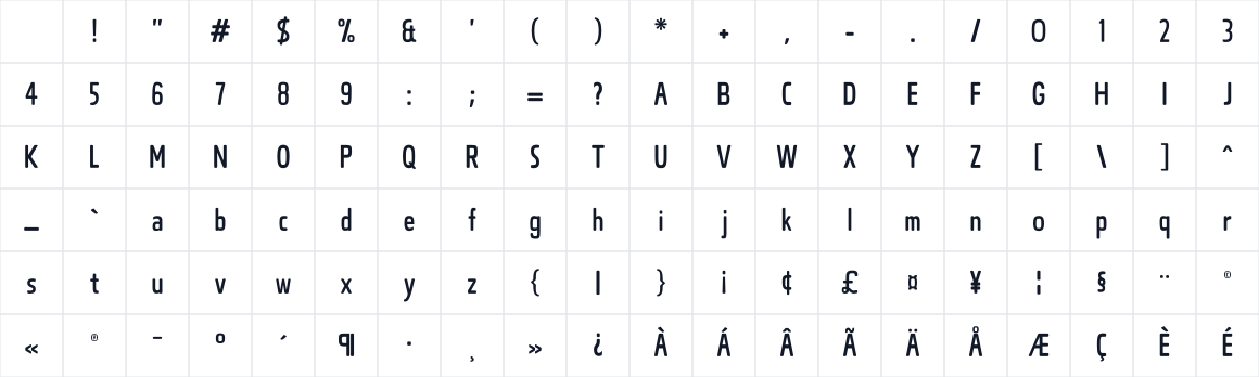 The first characters in Silson Rounded